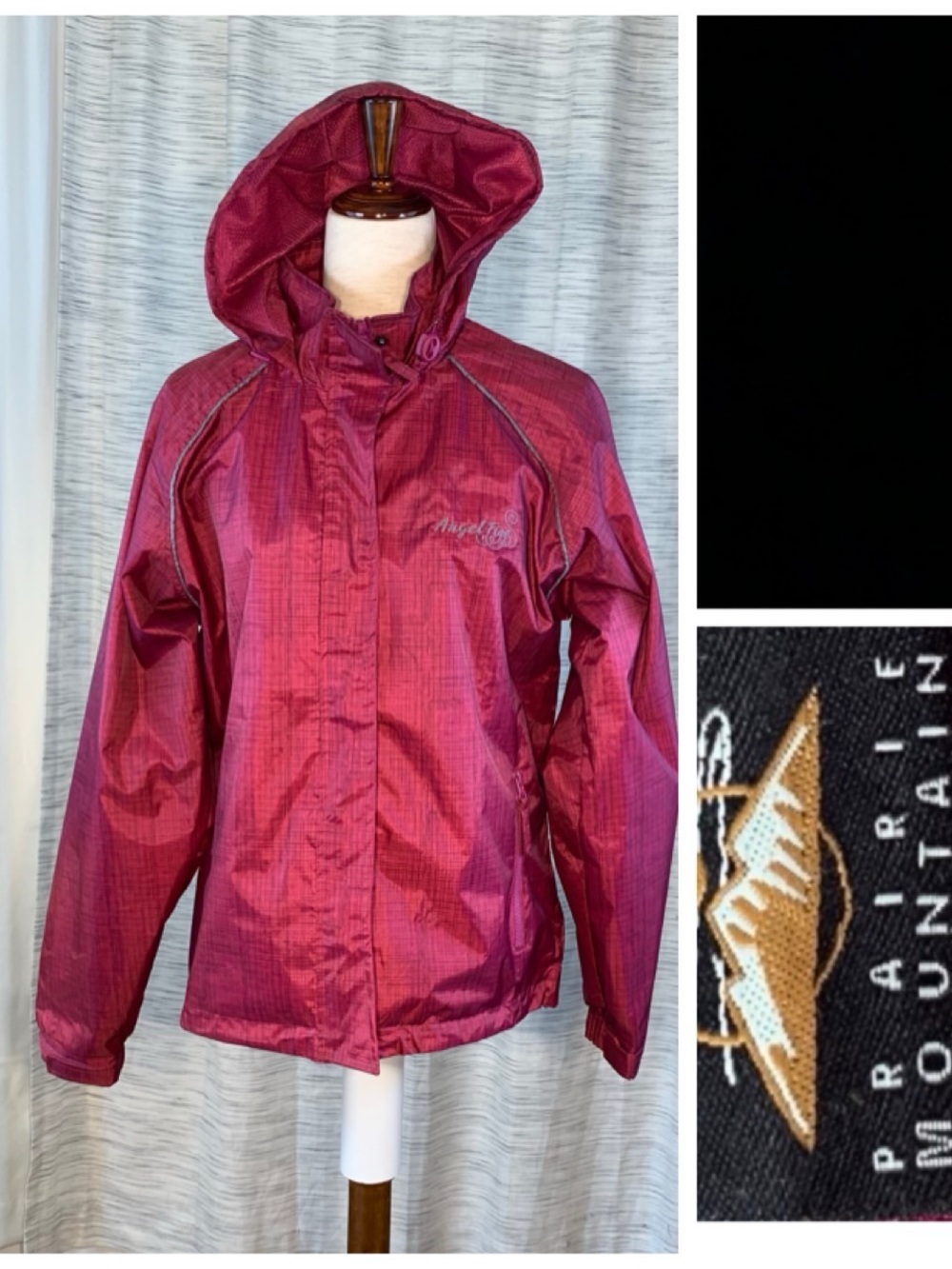 Prairie Mountain Burgundy Rain Jacket.